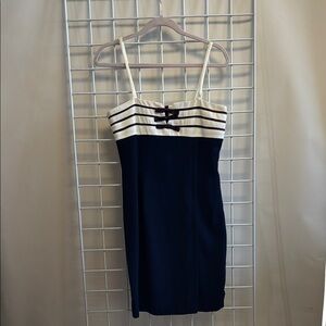 Sketch Blue Marine Vibes Dark Blue Dress Size 6